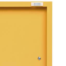 Wyld and Coco 2-Door Yellow Steel Industrial Sideboard One Size - thumbnail 7
