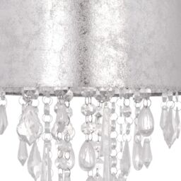 First Choice Lighting Set of 2 Silver Marble Affect Jewelled Light Shades - thumbnail 6
