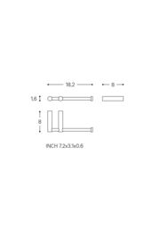 Cosmic Paper Holder Without Cover Glossy Stainless Steel Logic in Grey - thumbnail 5