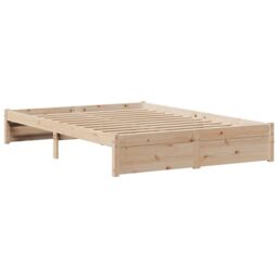 Berkfield Home Bed Frame with Headboard without Mattress 150x200 cm King Size in Brown - thumbnail 5
