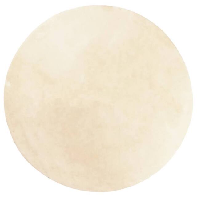 Berkfield Home Rug HUARTE Short Pile Soft & Washable Cream √ò 160 cm - Size: Medium - image 1