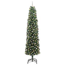 Berkfield Home Artificial Christmas Tree with 300 LEDs with Stand Green 240 cm - thumbnail 2