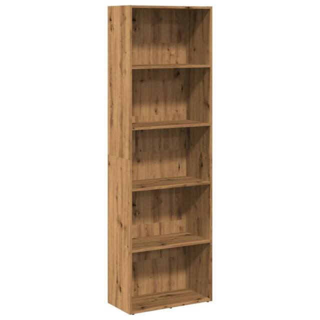 Berkfield Home Bookcase Artisian Oak 60x30x189 cm Engineered Wood in Brown - Size: 60 x 30 x 189 cm - image 1