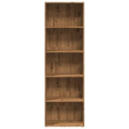 Berkfield Home Bookcase Artisian Oak 60x30x189 cm Engineered Wood in Brown - Size: 60 x 30 x 189 cm - thumbnail 3
