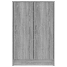 Berkfield Home Shoe Cabinet Grey Sonoma 60x35x92 cm Engineered Wood - Size: 60 x 35 x 92 cm - thumbnail 6