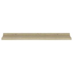 Berkfield Home Wall Shelves 4 pcs Sonoma Oak 80x9x3 cm in Light Brown - Size: 80 x 9 x 3 cm - thumbnail 6