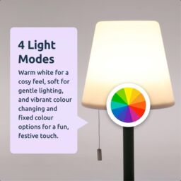 idooka Outdoor Standing Lamp 106cm USB Rechargeable LED in Bottle Green - thumbnail 2