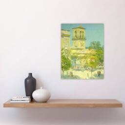 "Artery8 Street of the Great Captain Cityscape Hassam Wall Art Poster Print - Size: W24"" x H32""" - thumbnail 4