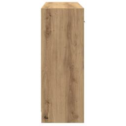Berkfield Home Sideboard Artisan Oak 91x28x75 cm Engineered Wood in Brown - Size: 91 x 28 x 75 cm - thumbnail 5