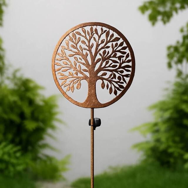 mysmartbuy 105cm Tree of Life Solar Stake Light Auto On/Off LED Garden Ornament in Copper - image 1