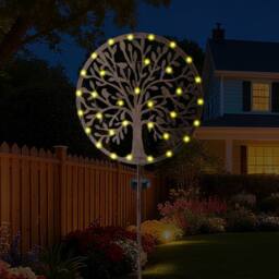 mysmartbuy 105cm Tree of Life Solar Stake Light Auto On/Off LED Garden Ornament in Copper - thumbnail 2