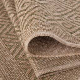THE RUGS Jute Looking Greek Key Design Outdoor Rugs Green Nature 5100GN - Size: 200 cm x 290 cm - thumbnail 4