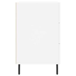 Berkfield Home Bedside Cabinet White 40x40x66 cm Engineered Wood - Size: 40 x 40 x 66 cm - thumbnail 6