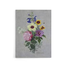 "Artery8 Pierre Joseph Redoute Flowers 1820 Canvas Wall Art Print - Size: W24"" x H32""" - thumbnail 1