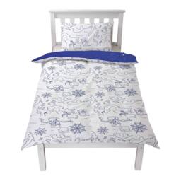 Peter Pan Reversible Duvet Set in Blue - Size: Single - thumbnail 4