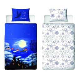 Peter Pan Reversible Duvet Set in Blue - Size: Single - thumbnail 1