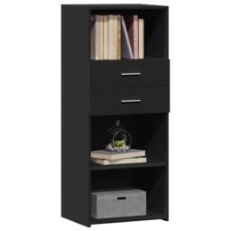 Berkfield Home Highboard Black 50x42.5x124 cm Engineered Wood - thumbnail 3