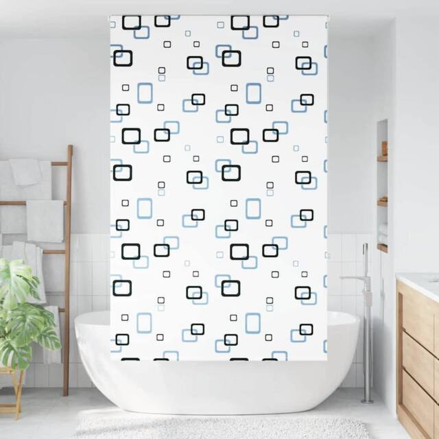 Berkfield Home Shower Roller Blind 130x240 cm Fabric Width 126 cm in White - image 1