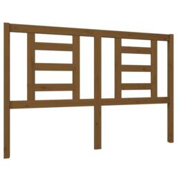Berkfield Home Beautiful Bed Headboard Honey Brown 146x4x100 cm Solid Wood Pine - Size: 146 x 4 x 100 cm - thumbnail 3