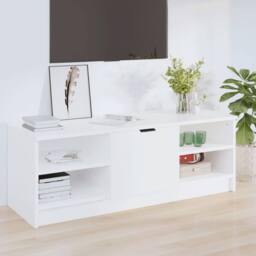 Berkfield Home TV Cabinet White 102x35.5x36.5 cm Engineered Wood - thumbnail 2