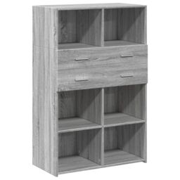 Berkfield Home Highboard Grey Sonoma 80x42.5x124 cm Engineered Wood - thumbnail 2