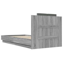 Berkfield Home Bed Frame without Mattress Grey Sonoma 90x190 cm Single - thumbnail 6