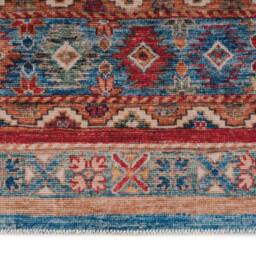 Kukoon Machine Washable Looped Pile Red Striped Living Room Area Rug - Size: 120 cm x 170 cm - thumbnail 8