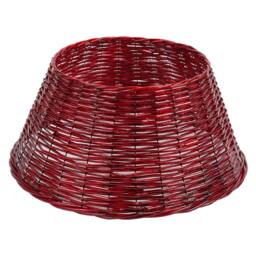 VFM e-Store Christmas Tree Skirt Decoration 57cm x 57cm Red X 1 - Size: 57 cm x 57 cm