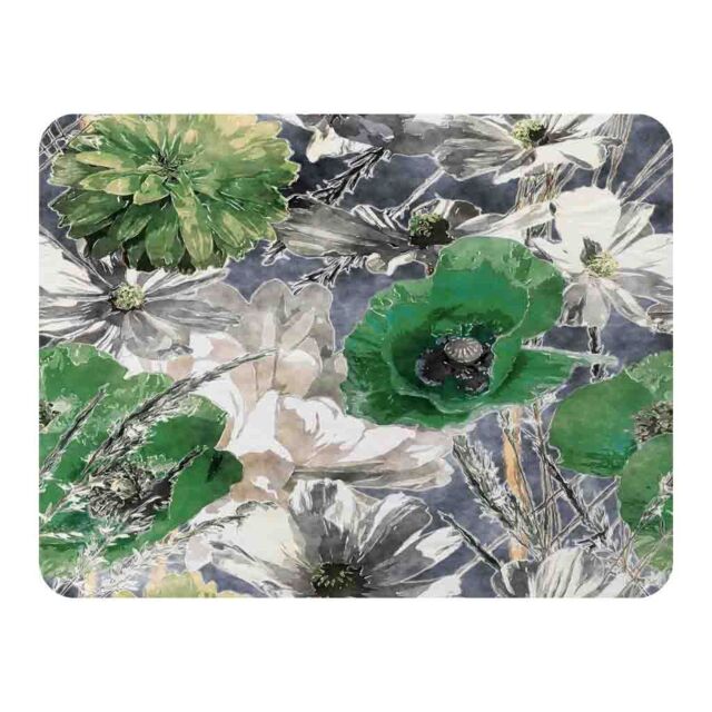 Benjamin Tate Design Green Flowers Blanket in Natural - Size: 120 cm x 150 cm - image 1