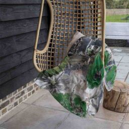Benjamin Tate Design Green Flowers Blanket in Natural - Size: 120 cm x 150 cm - thumbnail 4