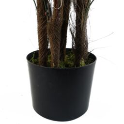 Leaf Artificial 120cm Fan Palm Tree in Green - thumbnail 4