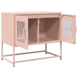 Berkfield Home TV Cabinet Pink 68x39x60.5 cm Cold-rolled Steel - thumbnail 5