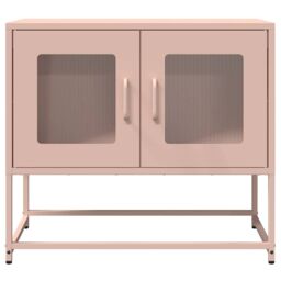Berkfield Home TV Cabinet Pink 68x39x60.5 cm Cold-rolled Steel - thumbnail 6