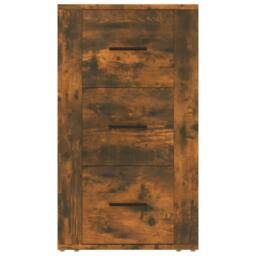 Berkfield Home Sideboard Smoked Oak 40x33x70 cm Engineered Wood in Brown - Size: 40 x 33 x 70 cm - thumbnail 1