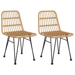 Berkfield Home 3 Piece Garden Dining Set Poly Rattan in Brown - thumbnail 4