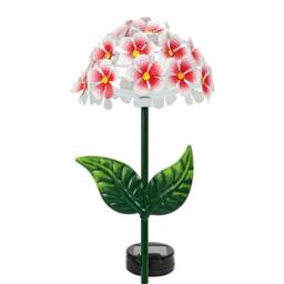 VOGREX Red 26 LED Solar Hydrangea Garden Stake Light - thumbnail 3