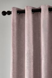 Helena Springfield 'Roma' Woven Lined Curtains in Dusty Pink - Size: 167 cm width x 228 cm drop - thumbnail 2