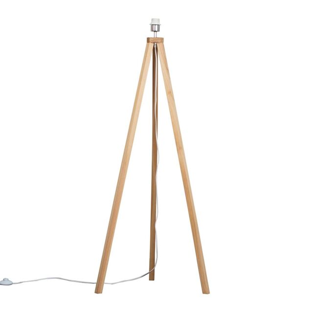 ValueLights Barbro Tripod Floor Light Lamp - Base Only in Light Brown - image 1