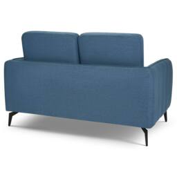 Bravich LTD Brixton 2 Seater Sofa - Modern Fabric Sofa with Steel Legs in Blue - thumbnail 5