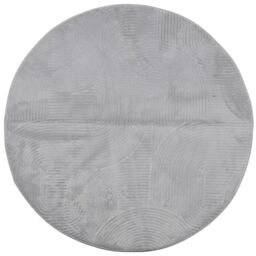 Berkfield Home Rug IZA Short Pile Scandinavian Look Grey √ò 100 cm - Size: Medium - thumbnail 2