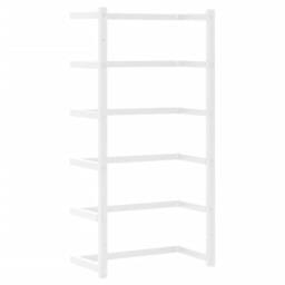 Berkfield Home Towel Rack White 24x12x48 cm Steel - Size: 24 x 12 x 48 cm - thumbnail 5