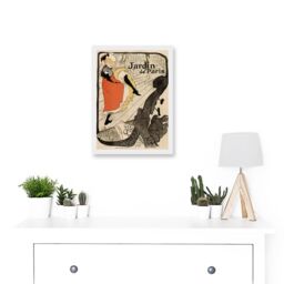 Artery8 Jane Avril Henri Toulouse Lautrec France Cabaret Paris A4 Artwork Framed Wall Art Print in White - thumbnail 2