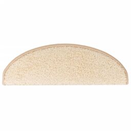 Berkfield Home Carpet Stair Treads 15 pcs Cream 65x21x4 cm - Size: Medium - thumbnail 6