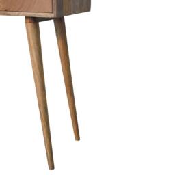 Wyld Haus Saint Paul de Vence Oak Mango Wood Dressing Table 3 Drawers in Brown - thumbnail 9