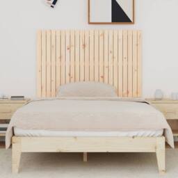 Berkfield Home Wall Headboard 140x3x90 cm Solid Wood Pine in Light Tan - Size: 140 x 3 x 90 cm - thumbnail 3