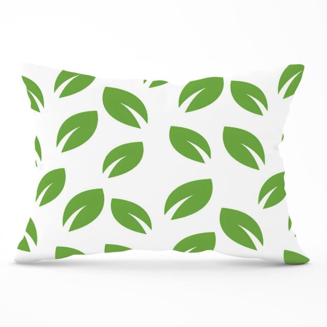 Warren Reed - Designer Leaves Pattern Cushions in Green - Size: 60 cm x 60 cm - image 1