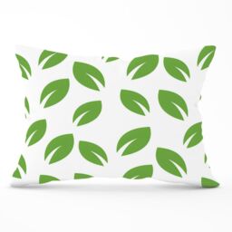 Warren Reed - Designer Leaves Pattern Cushions in Green - Size: 60 cm x 60 cm - thumbnail 1