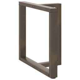 Berkfield Home Dining Table Legs T-Shaped¬†2 pcs Natural Steel 70x35x(72-73) cm Steel - thumbnail 3