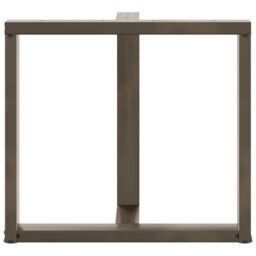 Berkfield Home Dining Table Legs T-Shaped¬†2 pcs Natural Steel 70x35x(72-73) cm Steel - thumbnail 6