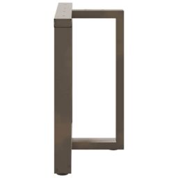 Berkfield Home Dining Table Legs T-Shaped¬†2 pcs Natural Steel 70x35x(72-73) cm Steel - thumbnail 4
